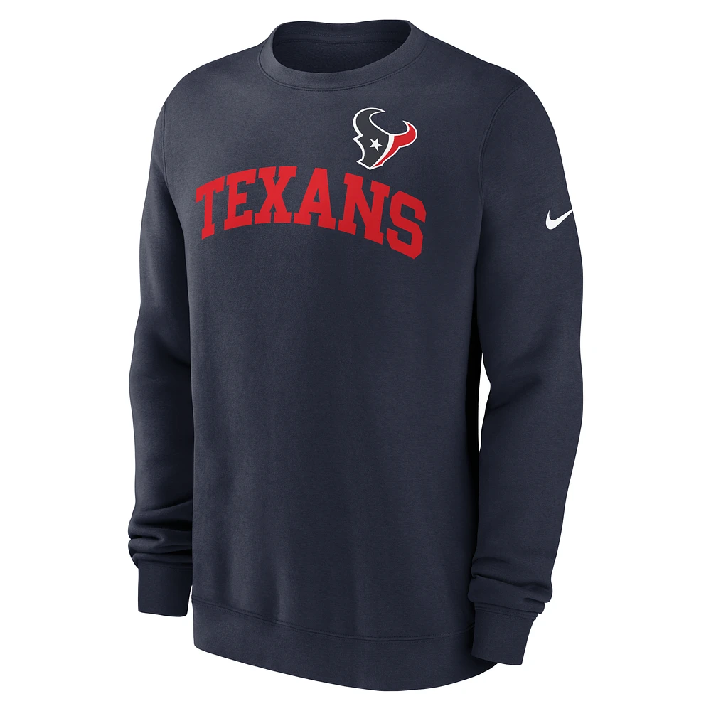 Houston Texans Club Men's Nike NFL Pullover Crew