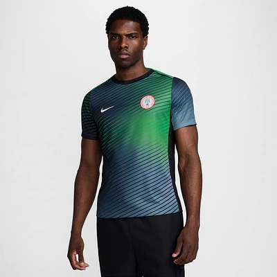 Nigeria Academy Pro Men's Nike Dri-FIT Soccer Pre-Match Short-Sleeve Top