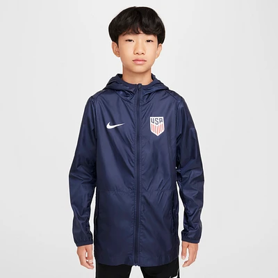 USMNT Academy Pro Big Kids' Nike Soccer Hooded Rain Jacket