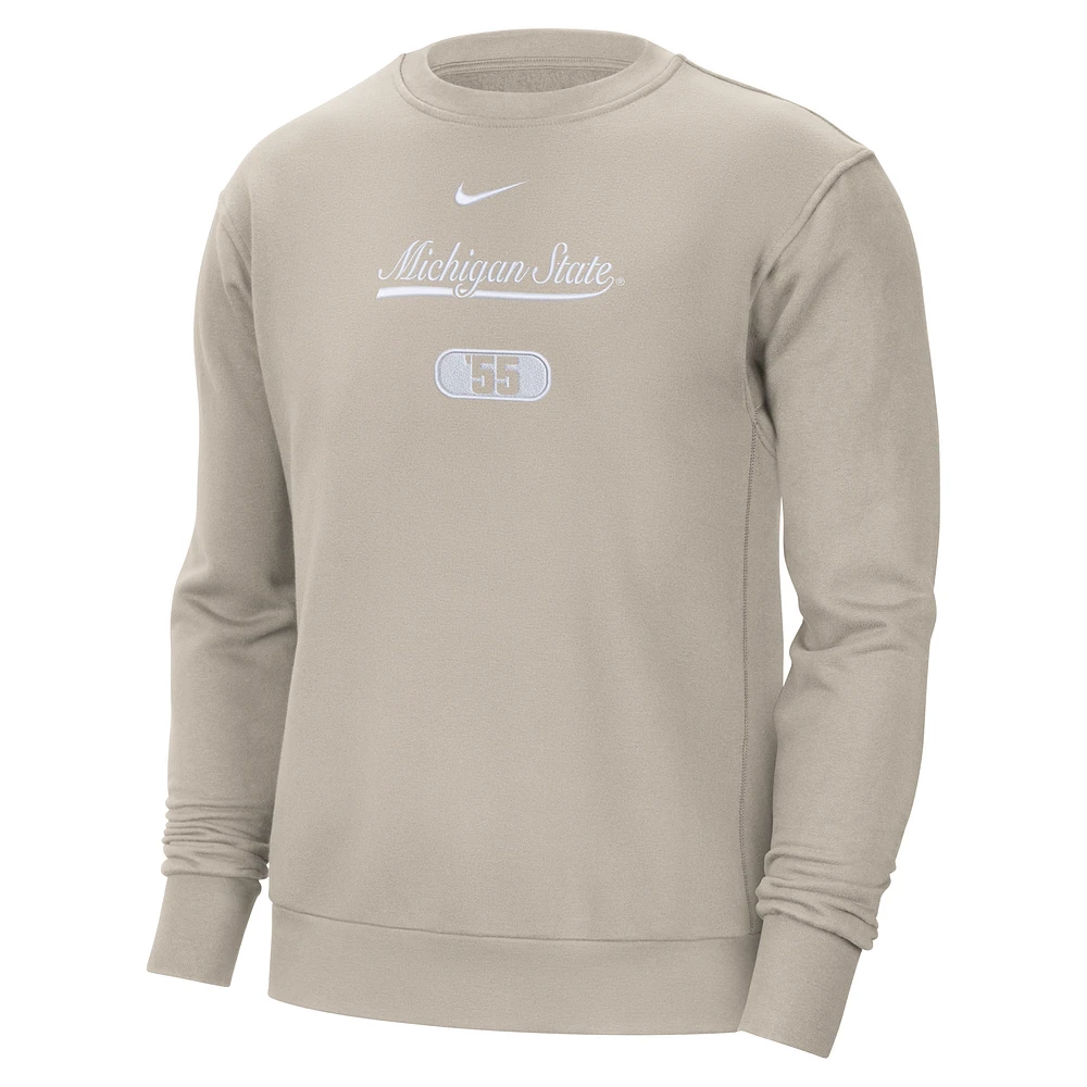 Michigan State Men's Nike College Crew-Neck Sweatshirt