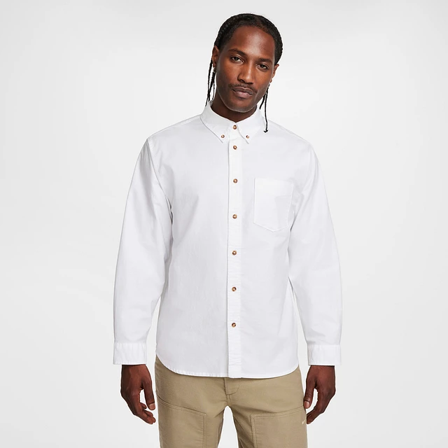nike dress shirts for men Nike Club Short Sleeve Button-Up Oversize Shirt in Ghost/White at Nordstrom, Size Medium