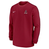 Alabama Crimson Tide Sideline Coach Men's Nike College Long-Sleeve Top