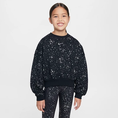 Nike Sportswear Club Fleece Big Kids' (Girls') Crew-Neck Sweatshirt