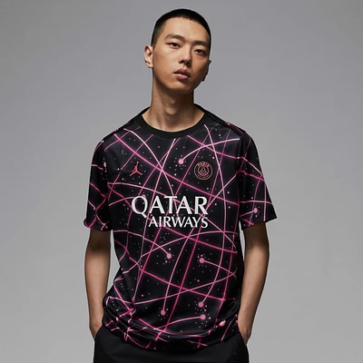 Paris Saint-Germain Academy Pro Men's Nike Dri-FIT Soccer Pre-Match Short-Sleeve Top