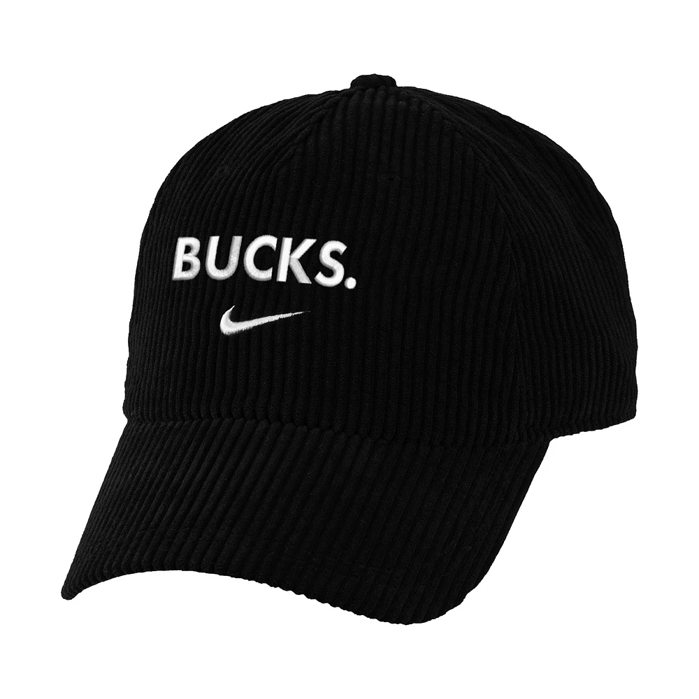 Milwaukee Bucks Icon Edition Nike NBA Corduroy Campus Cap