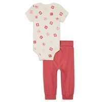 Nike Baby (0-9M) 2-Piece Printed Bodysuit Set