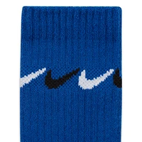 Nike Graphic Dri-FIT Crew Socks (3 Pairs) Little Kids'