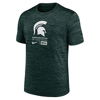 Michigan State Spartans Campus Center Block Velocity Men's Nike Dri-FIT College T-Shirt