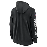 Atlanta Falcons Sideline Team Issue Club Men's Nike Full Zip Hoodie