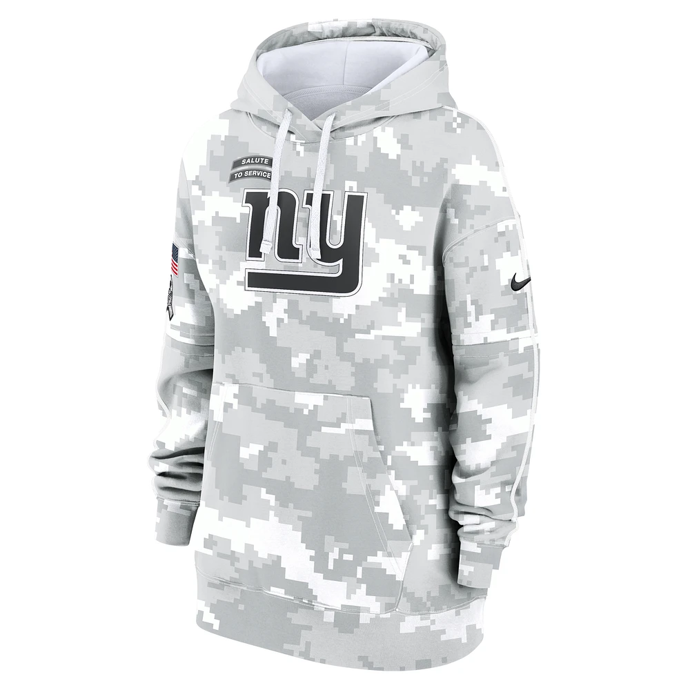 New York Giants Salute to Service Primary Edge Club Women's Nike NFL Pullover Hoodie