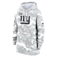 New York Giants Salute to Service Primary Edge Club Women's Nike NFL Pullover Hoodie