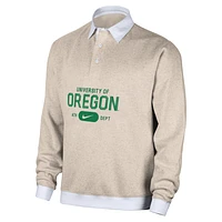 Oregon Club Fleece Men's Nike College Long-Sleeve Polo