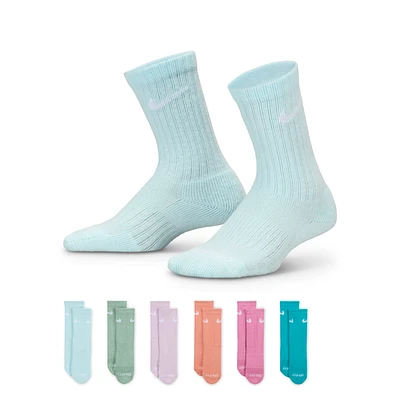Nike Dri-FIT Performance Basics Big Kids' Crew Socks (6 Pairs)