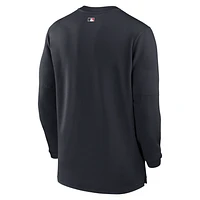 Cleveland Guardians Authentic Collection Game Time Men's Nike Dri-FIT MLB 1/2-Zip Long-Sleeve Top