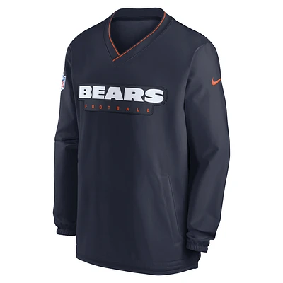 Chicago Bears Sideline Men's Nike NFL Long-Sleeve Windshirt