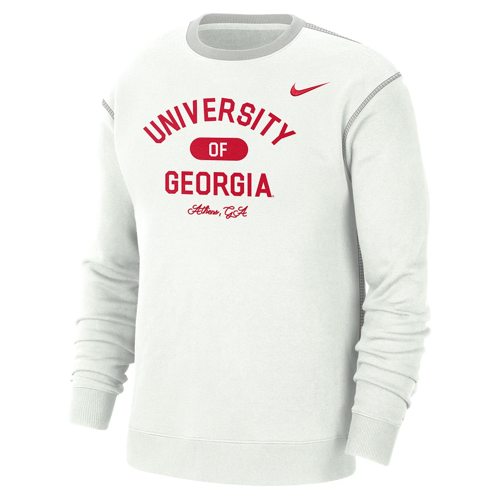 Georgia Men's Nike College Crew-Neck Top