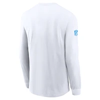 Los Angeles Chargers Sideline Team Issue Men's Nike Dri-FIT NFL Long-Sleeve T-Shirt