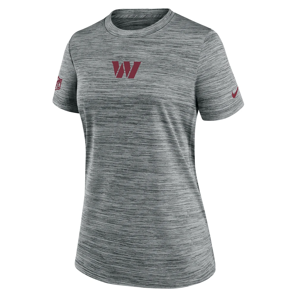 Washington Commanders Sideline Team Issue Velocity Women's Nike Dri-FIT NFL T-Shirt