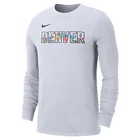 Denver Nuggets Essential City Edition Men's Nike NBA Long-Sleeve T-Shirt