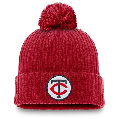 Minnesota Twins Cooperstown Peak Men's Nike MLB Cuffed Pom Beanie