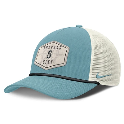 Seattle Mariners Rise Tech Men's Nike Dri-FIT MLB Trucker Adjustable Hat