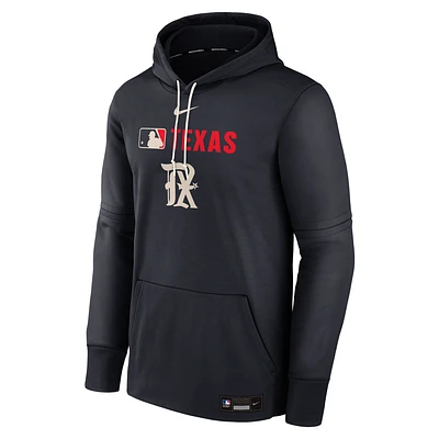 Texas Rangers Authentic Collection City Connect Men's Nike Therma MLB Pullover Hoodie
