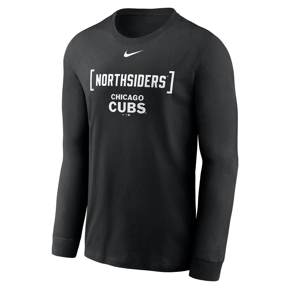 Chicago Cubs Fashion Men's Nike MLB Long-Sleeve T-Shirt