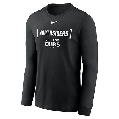 Chicago Cubs Fashion Men's Nike MLB Long-Sleeve T-Shirt