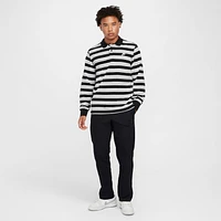 Nike Club Men's Long-Sleeve Striped Polo