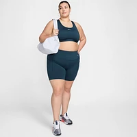 Nike Universa Women's Medium-Support High-Waisted 8" Biker Shorts with Pockets (Plus Size)