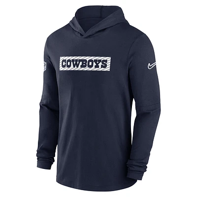 Dallas Cowboys Sideline Men's Nike Dri-FIT NFL Long-Sleeve Hooded Top