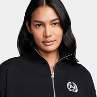 Nike Sportswear Women's Oversized 1/2-Zip Crop Fleece Sweatshirt