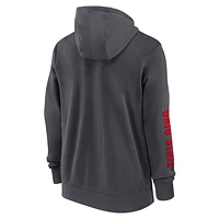 Ohio State Buckeyes Sideline Team Issue Men's Nike College Full-Zip Hoodie