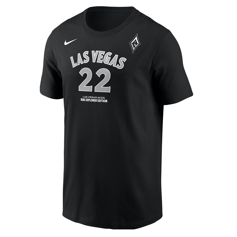 A'ja Wilson Las Vegas Aces Men's Nike WNBA T-Shirt
