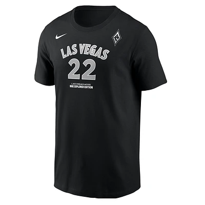 A'ja Wilson Las Vegas Aces Men's Nike WNBA T-Shirt
