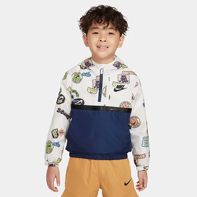 Nike Half-Zip Print Blocked Anorak Little Kids' Jacket