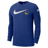 Golden State Warriors Swoosh Essential Men's Nike NBA Long-Sleeve T-Shirt