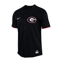 Georgia Men's Nike College Full-Button Baseball Jersey