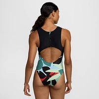 Nike Swim Women's Keyhole Back One-Piece Swimsuit