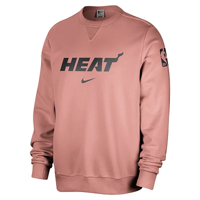 Miami Heat Standard Issue Men's Nike Dri-FIT NBA Crew-Neck Sweatshirt