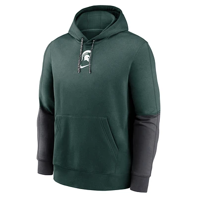 Michigan State Spartans Sideline Team Issue Club Men's Nike College Pullover Hoodie