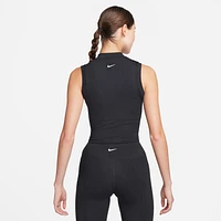 Nike One Fitted Women's Dri-FIT Mock-Neck Cropped Tank Top