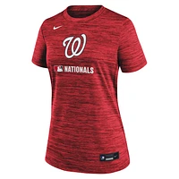 Washington Nationals Authentic Collection Velocity Women's Nike Dri-FIT MLB T-Shirt