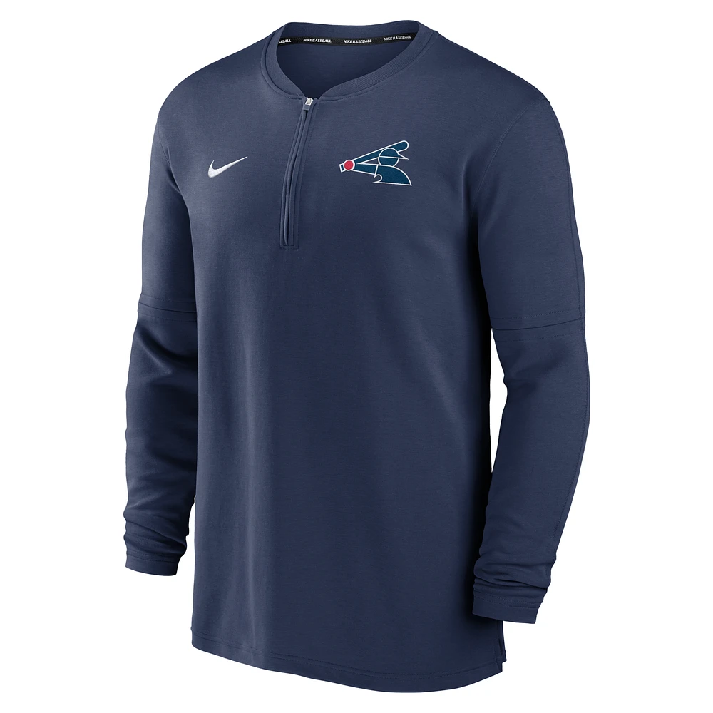 Chicago White Sox Authentic Collection Game Time Men's Nike Dri-FIT MLB 1/2-Zip Long-Sleeve Top