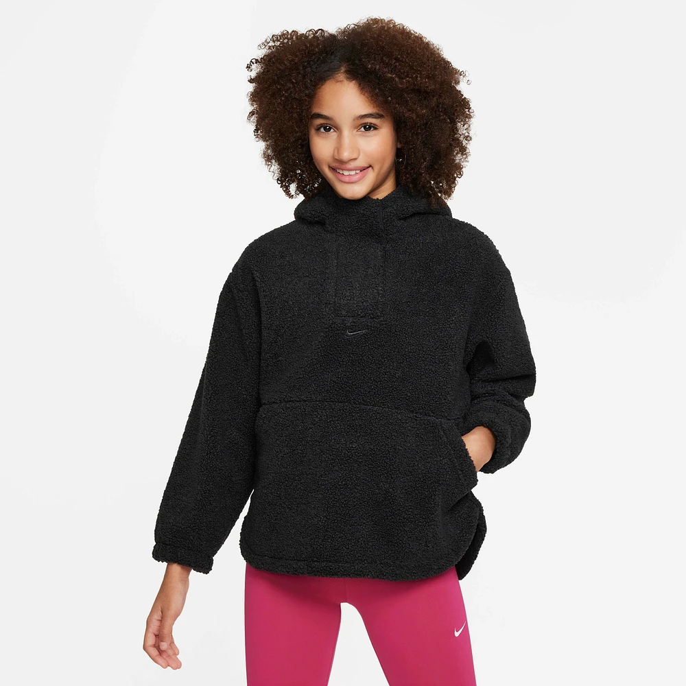 Nike High-Pile Fleece Big Kids' (Girls') Therma-FIT Training Jacket