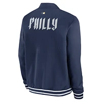 Philadelphia Phillies Authentic Collection City Connect Men's Nike MLB Full-Zip Bomber Jacket