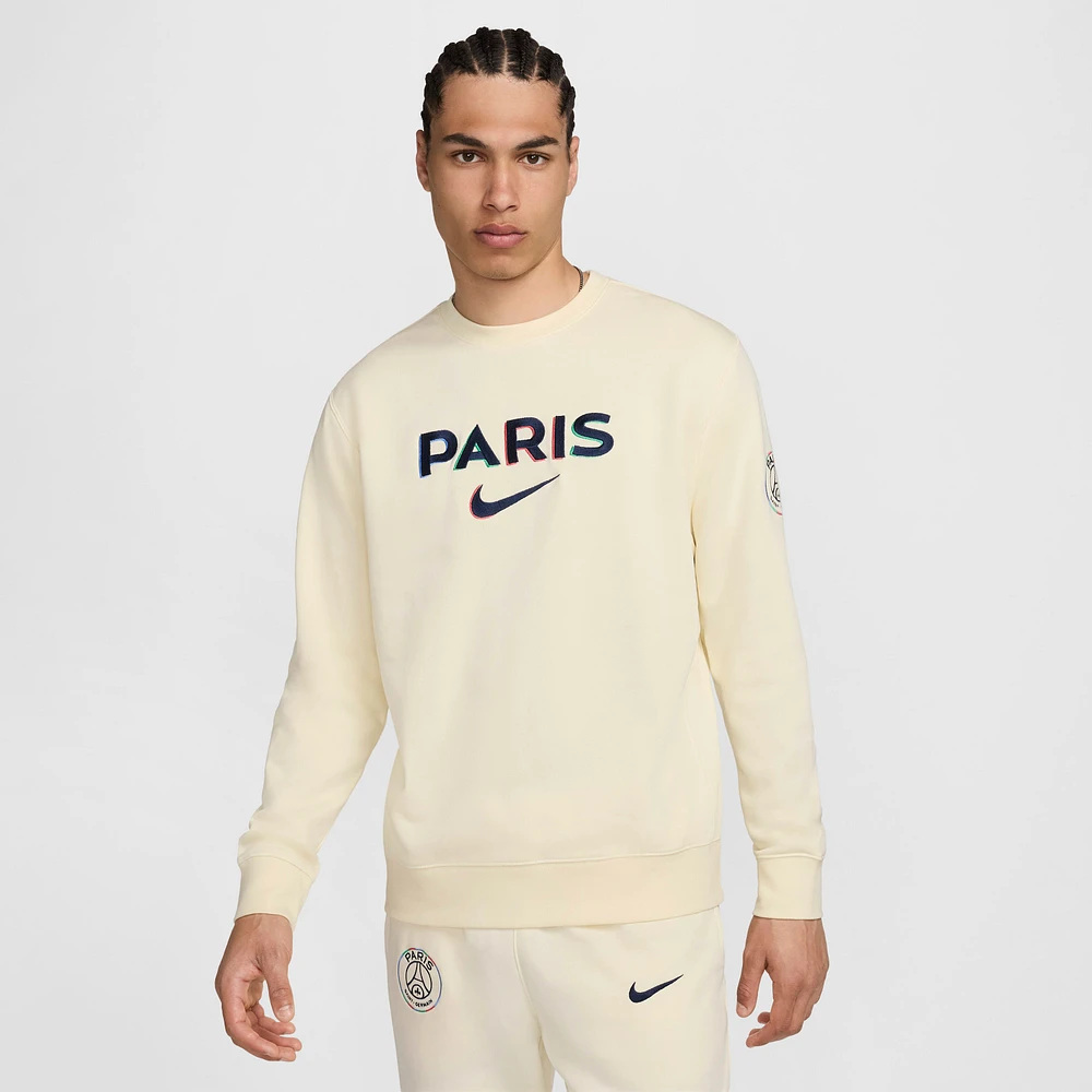 Paris Saint-Germain Club Men's Nike Soccer French Terry Crew-Neck Sweatshirt