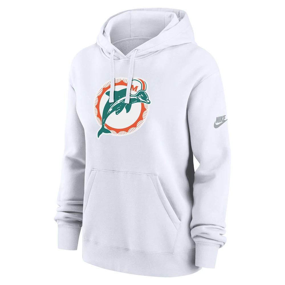 Miami Dolphins Club Women's Nike NFL Pullover Hoodie