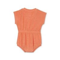 Nike Essentials Baby (0-9M) Jacquard Towel Terry Romper