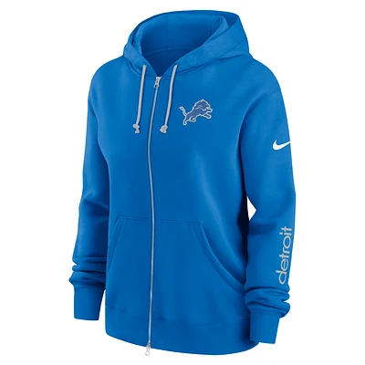 Detroit Lions Phoenix Women's Nike NFL Full-Zip Hoodie